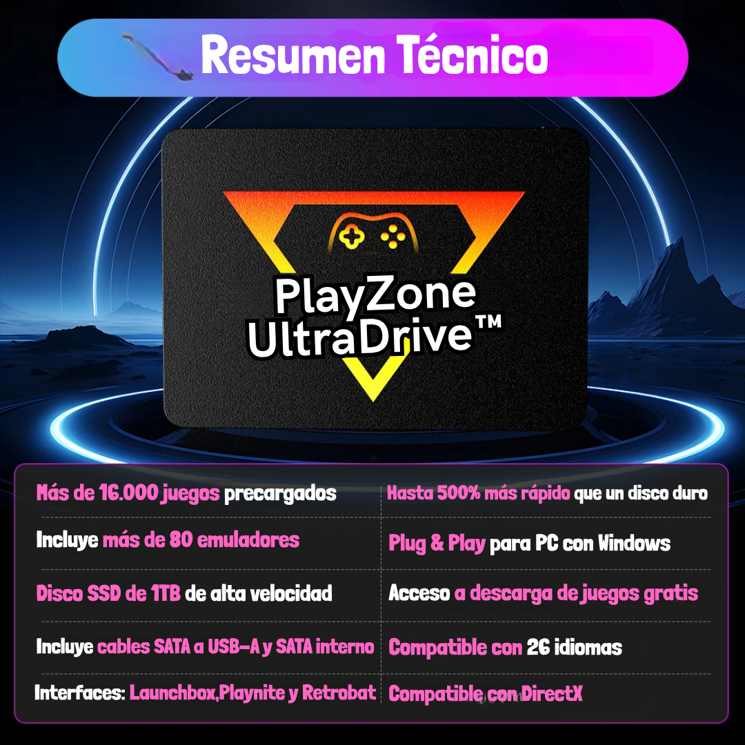 PlayZone UltraDrive™ – Original High-Power Handheld Console | 55% Off Only Until September 30